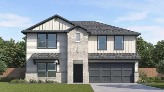 New construction Single-Family house 20228 Tester St, Manor, TX 78653 plan The Perry - image