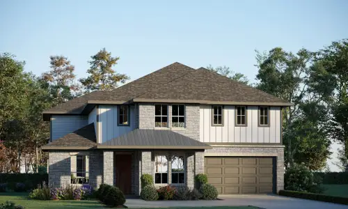 New construction Single-Family house 120 Morningdale Dr, Liberty Hill, TX 78642 plan Harrison 5234 - image