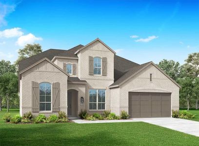 New construction Single-Family house 128 Cloverton Cres, Hutto, TX 78634 Leyland Plan- photo 0