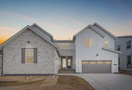 New construction Single-Family house 6469 Still Pine Cir, Castle Pines, CO 80108 plan 5075 Hyde Elevation A - Modern Farmhouse - image