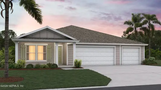 New construction Single-Family house 12011 Yew Tree Rd, Jacksonville, FL 32218 plan Denham+ - image