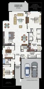 New construction Single-Family house 3534 Primrose Hill Wy, Fort Myers, FL 33905 plan Aruba - image