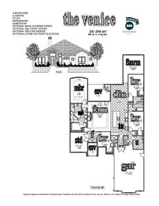 New construction Single-Family house 3310 Jon'S Wy, Marion, TX 78124 plan The Venice - image