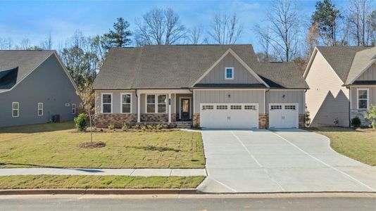 New construction Single-Family house 63 Black Rock Rdg, Sharpsburg, GA 30277 Denton with Basement- photo 0