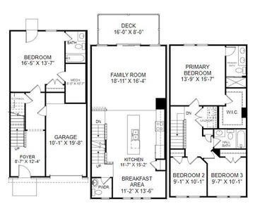 New construction Townhouse house 538 Heathwood Wy, Summerville, SC 29486 plan The Balfour - image 4