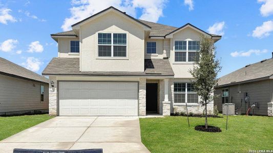 New construction Single-Family house 13657 Gunnison Quartz, San Antonio, TX 78253 plan The Lombardi - image