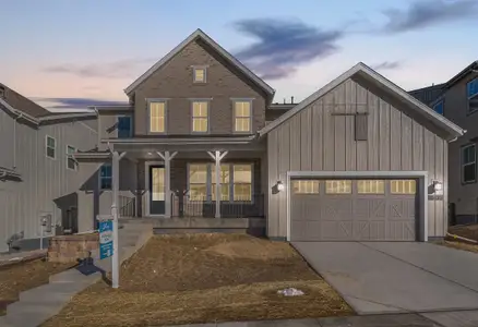 New construction Single-Family house 6491 Still Pine Cir, Castle Pines, CO 80108 plan 5072 Stratton Elevation A - Modern Farmhouse - image