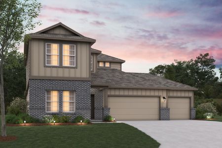New construction Single-Family house 104 Cheyenne Dr, Floresville, TX 78114 plan Livingston - image