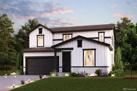 New construction Single-Family house 5891 Red Barn Avenue, Mead, CO 80504 Vail II- photo 0