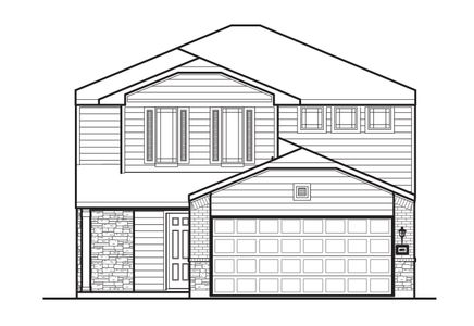 Vail Elevation C - Alt Roof Elevation