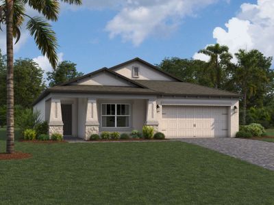 New construction Single-Family house 12519 Hilltop Farms Drive, Dade City, FL 33525 Meridian- photo 0