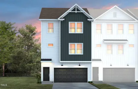 New construction Townhouse house 2152 Grouse Ski Cir, Apex, NC 27523 Summerford- photo 0