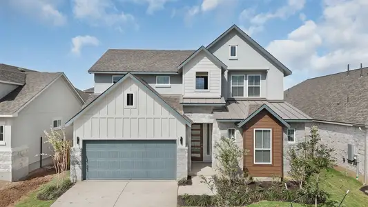 New construction Single-Family house 313 W Faulkner St, Liberty Hill, TX 78642 plan Maddy - image