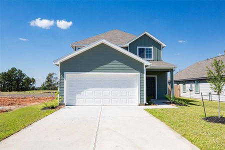 New construction Single-Family house 14035 Mount Hunter Drive, Willis, TX 77318 The Woodland- photo 0