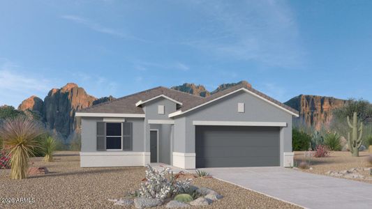 New construction Single-Family house 1351 W Shannons Wy, Coolidge, AZ 85128 plan Baxter - image