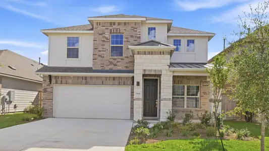 New construction Single-Family house 25167 Flora Bella Ln, Elgin, TX 78621 plan Capri - image