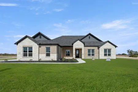 New construction Single-Family house 132 Fan Mill Trl, Weatherford, TX 76085 plan Stockyard - image