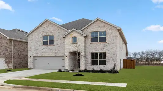 New construction Single-Family house 1617 Elle Ln, Aubrey, TX 76227 Cypress II T- photo 1 1