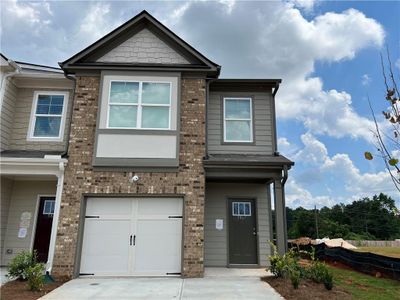 New construction Townhouse house 5744 Calle Vista Drive, Lithonia, GA 30058 McAfee- photo 0