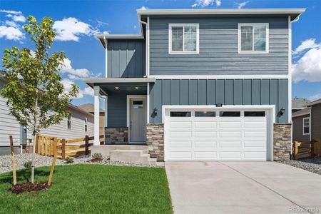 New construction Single-Family house 18067 Dandy Brush Lane, Parker, CO 80134 PINE- photo 0