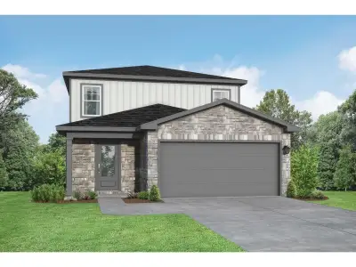 New construction Single-Family house 11123 Liberty Bell Ln, Cleveland, TX 77328 plan The San Marcos E - image