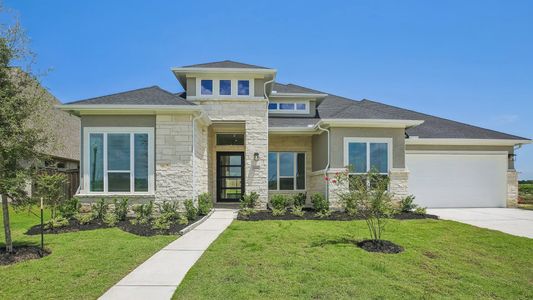 New construction Single-Family house 12222 Jacob Ln, Mont Belvieu, TX 77523 plan Woods 70' - image