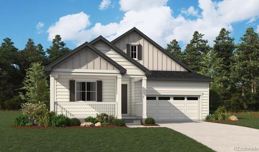 New construction Single-Family house 240 Lark Sparrow Way, Bennett, CO 80102 Agate- photo 0