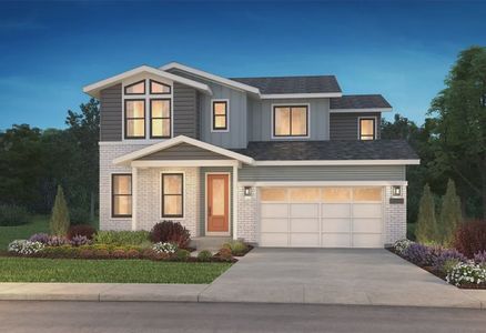 New construction Single-Family house 11110 Encantado Trl, Lone Tree, CO 80134 4063 Halle Elevation B - Low Slope Contemporary- photo 0