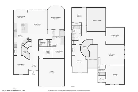 New construction Single-Family house 6107 Golden Plover Ln, Pearland, TX 77584 plan The Cedar (4012) - image