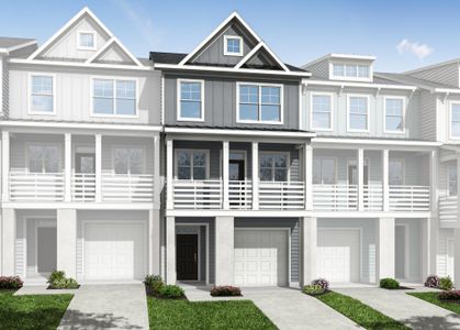 New construction Townhouse house 447 Katies Scenic Ct, Charleston, SC 29492 plan Ashley - image