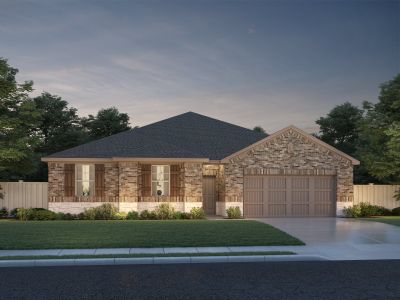 New construction Single-Family house 105 Brahma Drive, Kyle, TX 78640 The Plymouth- photo 0