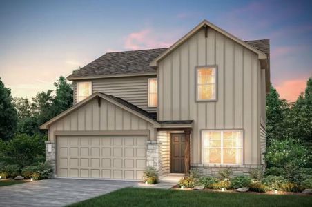 New construction Single-Family house 411 Tree Nut Loop, Buda, TX 78610 Sandalwood- photo 0