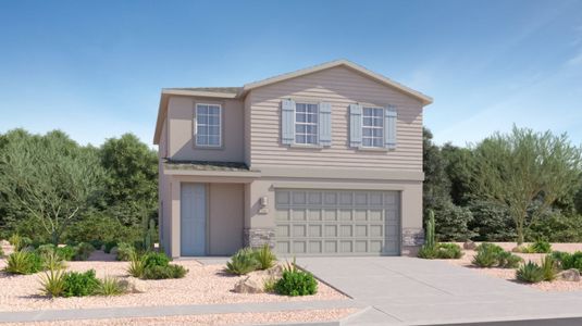 New construction Single-Family house 10277 W Sumullen St, Marana, AZ 85653 plan Columbus - image