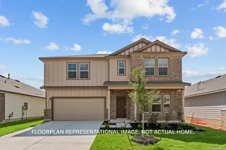 New construction Single-Family house 10346 Goodison Dr, Converse, TX 78109 plan Columbus - 40' Smart Series - image