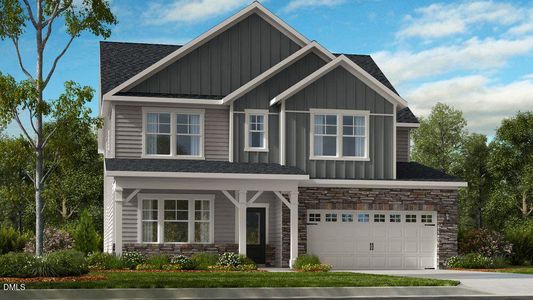 New construction Single-Family house 1045 Winter Haven Dr, Knightdale, NC 27545 plan Wayland - image