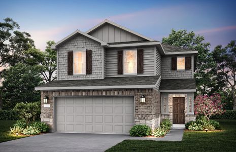 The Camelia, a 2-story new construction home showing Home Exterior K