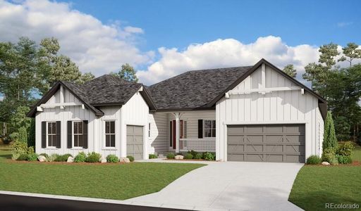 New construction Single-Family house 4698 Twelve Oaks Way, Castle Rock, CO 80104 Hanford- photo 0