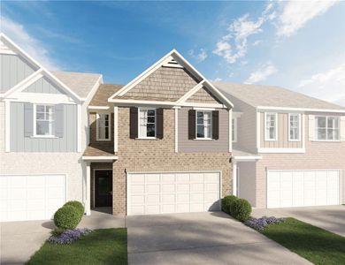 New construction Townhouse house 2628 Swan Lake Drive, Grayson, GA 30017 Lenox- photo 0