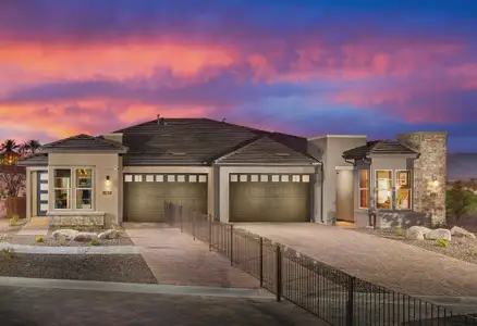 New construction Duplex house 18151 E Spring Valley Ct, Rio Verde, AZ 85263 plan Valletta Elevation B - image