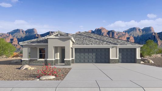 New construction Single-Family house 9919 S Waltz Dr, Apache Junction, AZ 85120 Courtland- photo 0