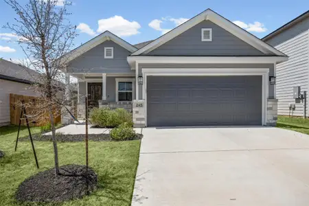 New construction Single-Family house 245 Ironshoe Trl, Liberty Hill, TX 78642 plan Canary 1730 YR - image