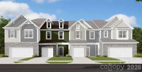 New construction Townhouse house 3323 Lilac Grove Dr, Charlotte, NC 28269 plan Wylie II - image