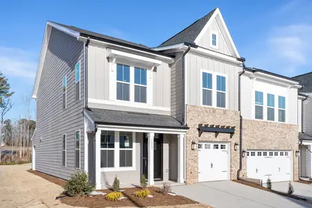 New construction Townhouse house 1113 Bell Heather Rd, Durham, NC 27703 plan Hyacinth - Vanguard Collection - image