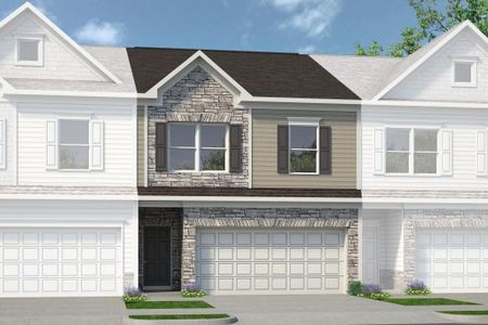 New construction Townhouse house 3558 Fairhaven Drive, Powder Springs, GA 30127 The Ellison II- photo 0