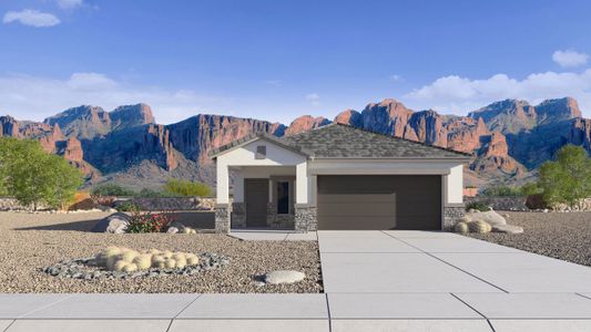 New construction Single-Family house 8984 S Palo Verde Dr, Apache Junction, AZ 85212 plan Harper - image