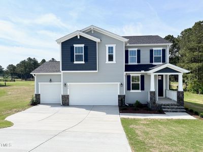 New construction Single-Family house 576 Barbour Farm Ln, Four Oaks, NC 27524 Redwood- photo 0