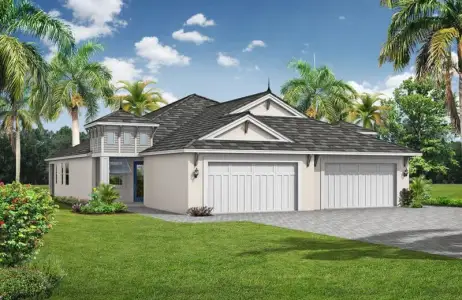 New construction Townhouse house 304 Monet Trl, Bradenton, FL 34212 plan Boca Grande - image