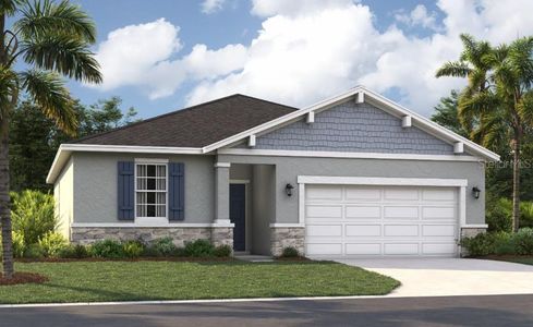 New construction Single-Family house 937 Pearlwood Lp, Eagle Lake, FL 33839 plan Portland - image