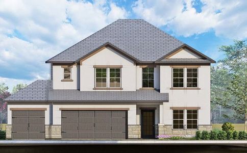 New construction Single-Family house 17701 Henkes Vw, Pflugerville, TX 78660 plan Trenton 2885 S 3CG - image