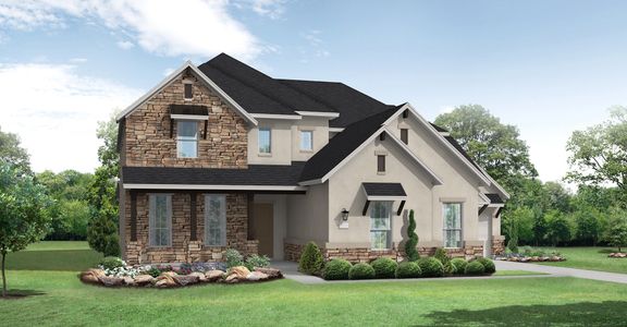 New construction Single-Family house 143 Mineral River Lp, Kyle, TX 78640 plan Huxley - image